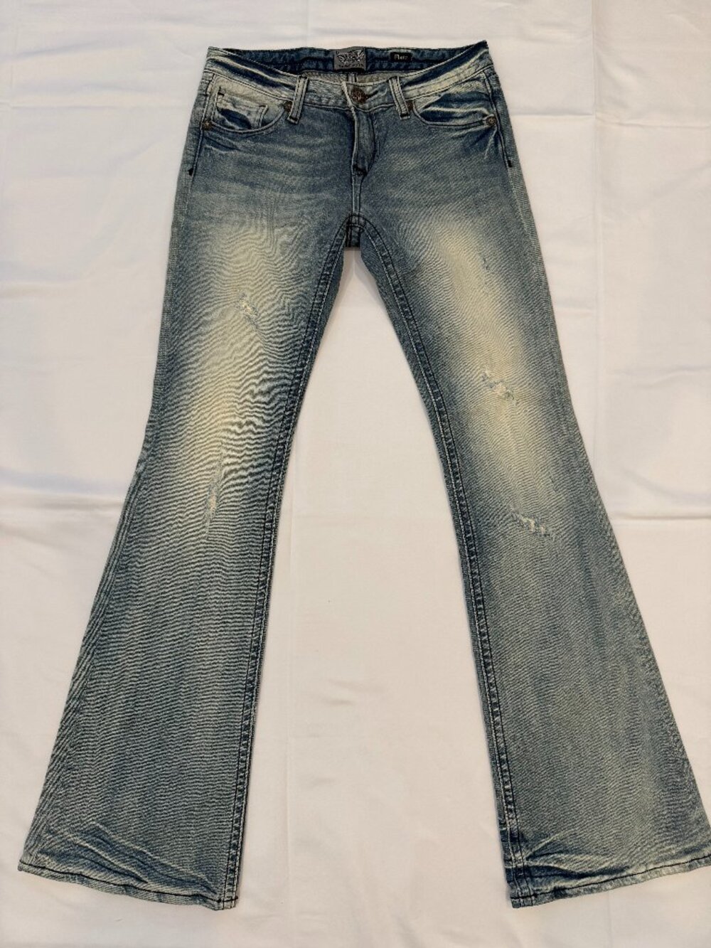 Rerock for Express Flare Jeans Size 2 NWT Embellished Rhinestone Y2K